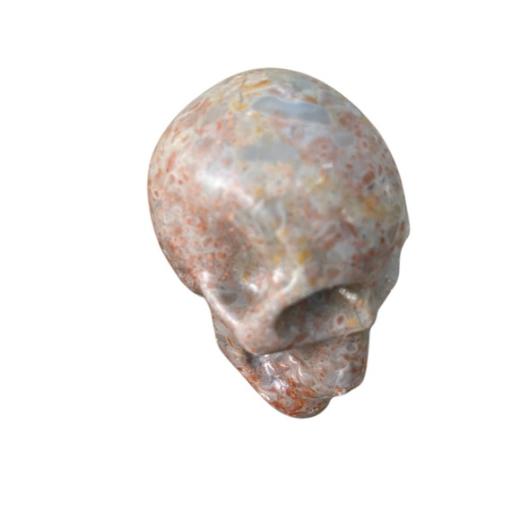 Medium Sunstone Skull All Natural Crystal Carving - Picture 4 of 11